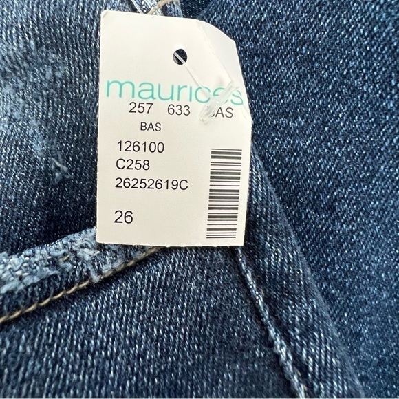 NWT KanCan Jr Women’s Blue Jeans Sz 5 (26) High-Rise Boyfriend Distressed Ripped - Picture 8 of 16